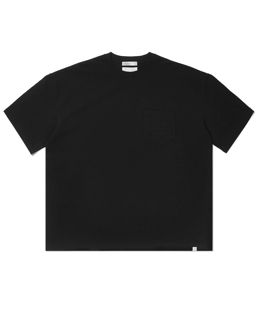 SOUNDSLIFE Embroidery Pocket T-Shirt Black