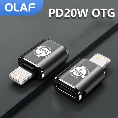 PD 20W USB Tip C Aydınlatma OTG Hızlı şarj adaptörü IPhone 14 13 12 USB C Dişi Aydınlatma Erkek Dönüştürücü Adaptör