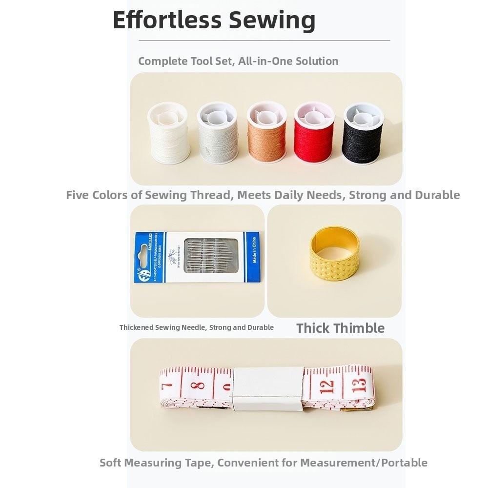 Easy Sewing Needle and Thread Box Manual Sewing Tool Kit  DIY Apparel Sewing Supplies