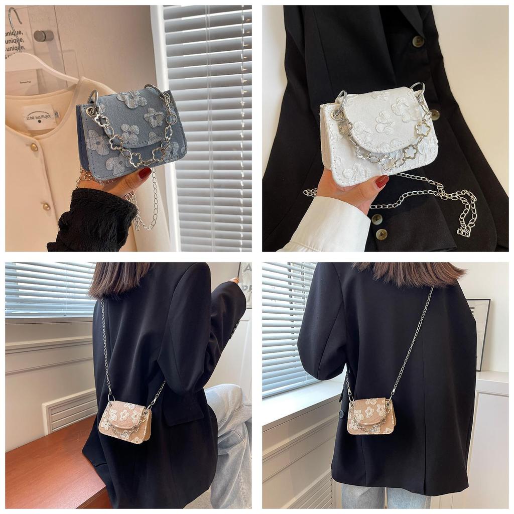 Stylish Vintage Mini Bag With Chain Strap Chic Pu Leather Crossbody Bag For Women