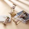 Luxury Metal Hourglass Ornament for Office or Home Decor - Modern Handcrafted Display Piece
