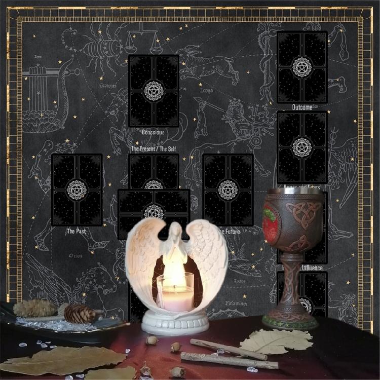 Lesekarten Astrologie Tischdecke Tarots Divinationen Tischdecke Altartuch Divinations Brettspiel Zubehör