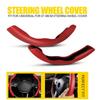 Carbon Fiber Red Universal Car Steering Wheel Booster Cover Non-Slip Accessories