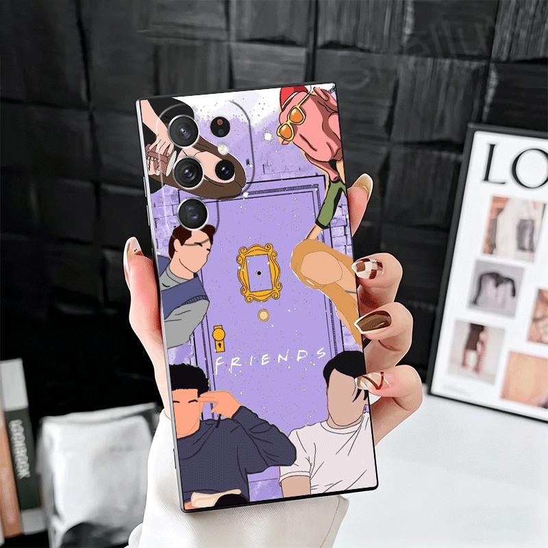Friends Tv Show Theme Soft Phone Case for Samsung Galaxy S26 S25 Edge S24 Ultra S23 Plus S22 S21 FE S20 Black Cover Back Shell