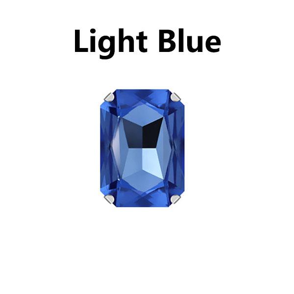 

Товары для вечеринок Бусины россыпью DIY поделки Кристалл Стразы многоцветные плоские задние украшения Изготовление Прямоугольные популярные серебристые коготь чашки высокого качества 10x14mm 20pcs