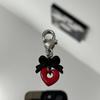 Keychain Accessory Adorable Black Bowknot Heart Pendant Ornament Durable Keyrings Accessories Charm Multi Functional