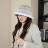 Autumn and Winter New Fisherman Hat Women's Korean Version Casual Plush Bucket Hat Outdoor Warm Wool Basin Hat Versatile Plush