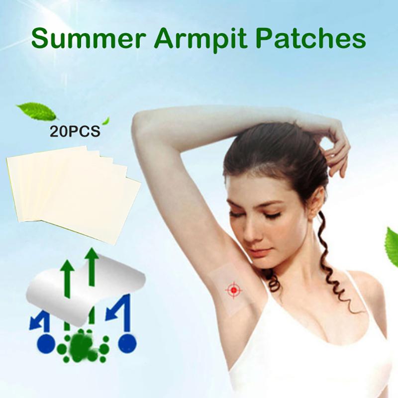 20 шт. одноразовые подмышечные впитывающие подушечки для подмышек, впитывающие наклейки, дезодорирующие пластыри от пота подмышек для мужчин и женщин onesize