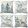 45cm Merry Christmas Cushion Cover Pillowcase 2025 Christmas Decorations for Home Ornament New Year Christmas Decor 2025 Noel