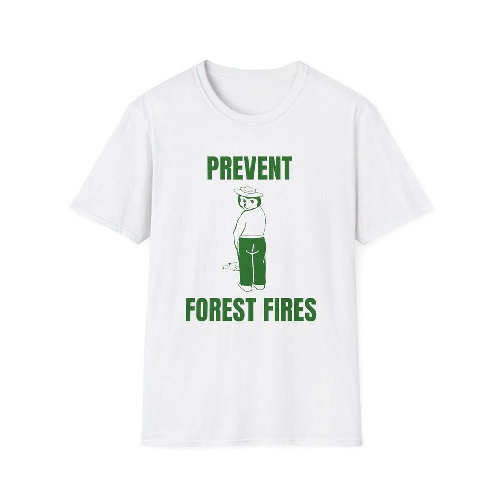 

smokey the bear parody 1970 s vintage design re print green tshirt XL