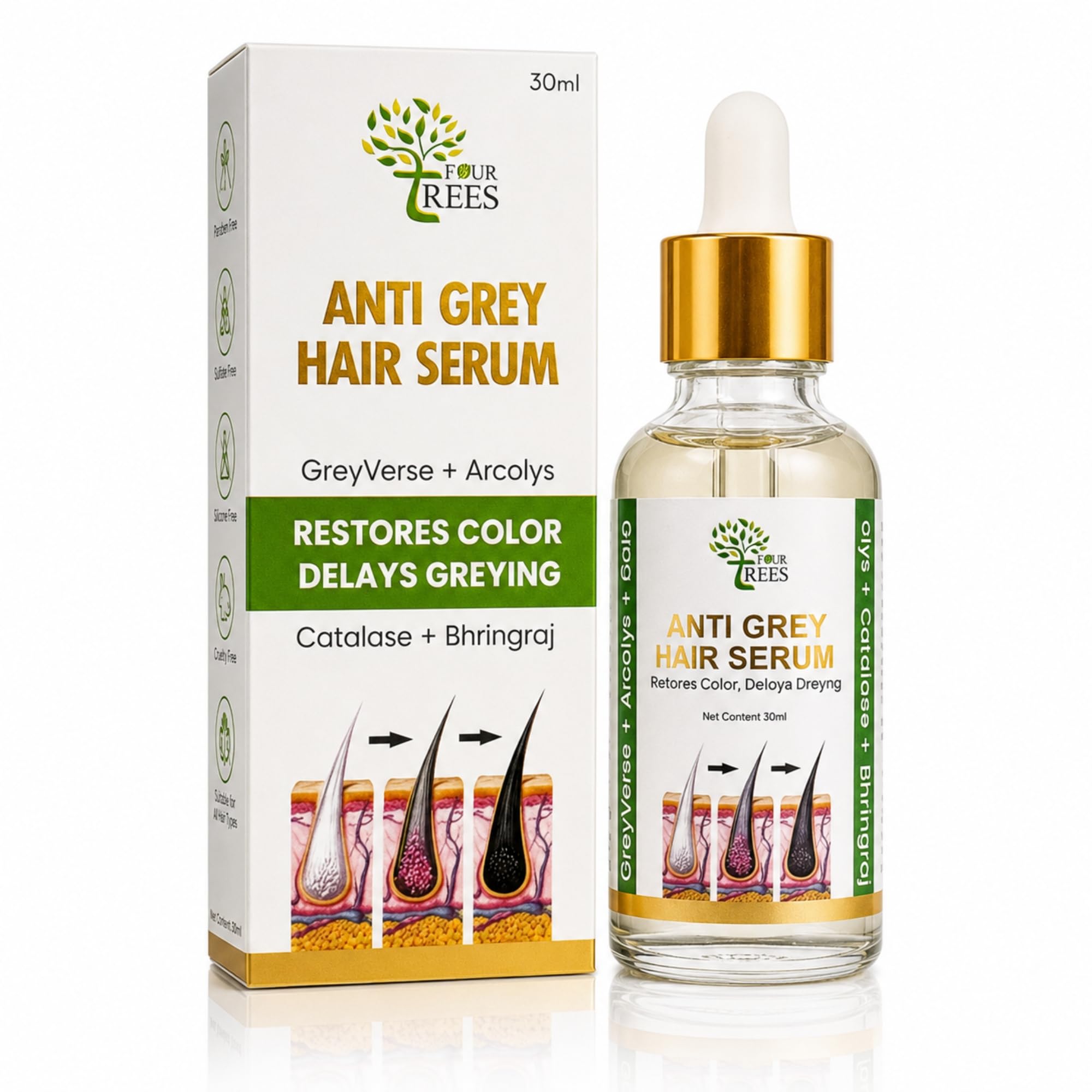 Four Trees Grey Hair Serum For
