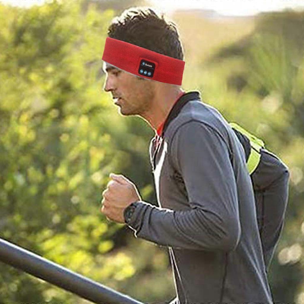 Wireless Sports Headband Headphones: Bluetooth, HD speakers, washable for side sleepers
