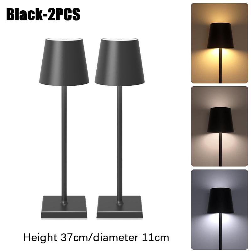LED Desk Lamp Usb Rechargeable Table Lamp Bar Restaurant Ambiance Wireless Touch Lamps Waterproof Led Lights For Hotel Bedroom
