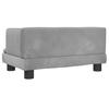 Children S Sofa Light Grey 60 X 40 X 30 Cm Velvet