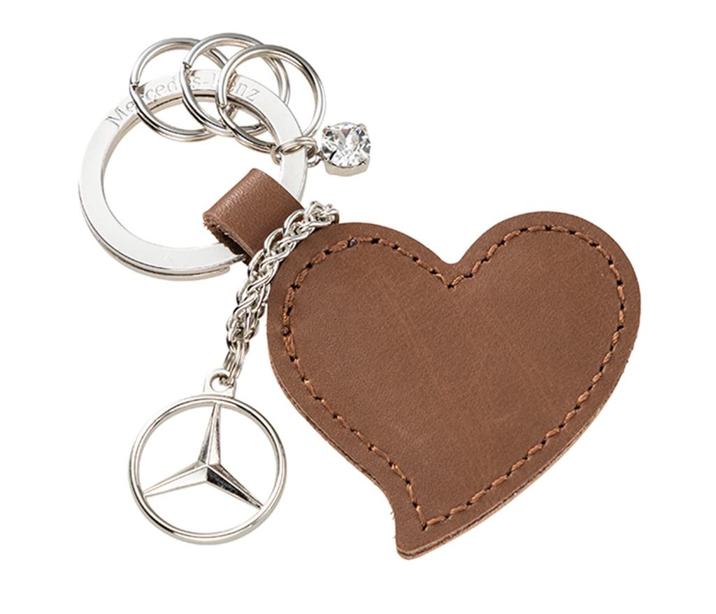 Genuine Heart Key Reused Brown [Mercedes-Benz Collection] Ring, Leather,