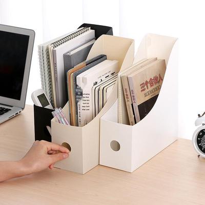 Mattierte Desktop-Ablagebox und Buchorganizer mit Buchstützen