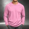 Men's Corduroy Long Sleeve Neck Shirt Casual Pullover Top