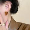 Vintage Oval Earrings for Women,Exquisite and Elegant Pierced Ear Studs for Ladies,Perfect Gift for Her