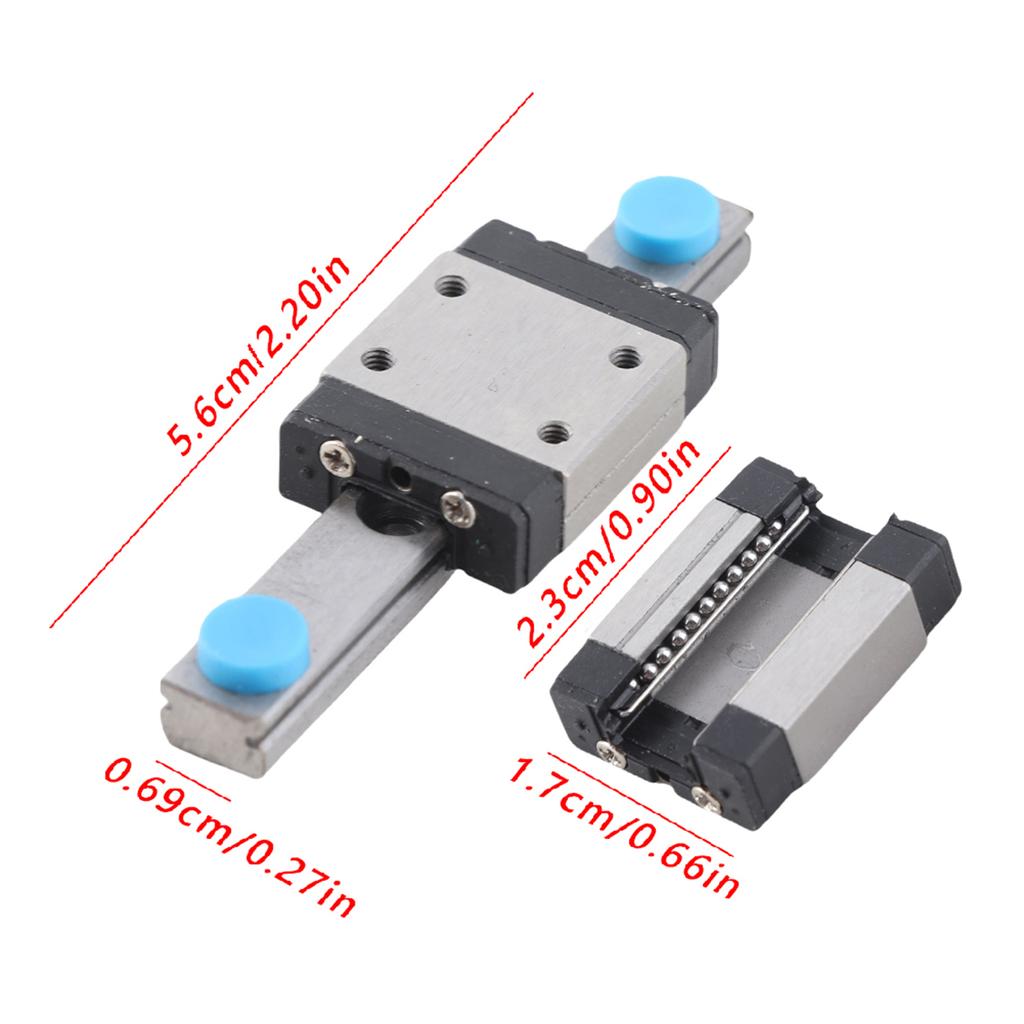 1pc LML7B Miniature Linear Rail Guide 7mm Width Slide Block(55mm)