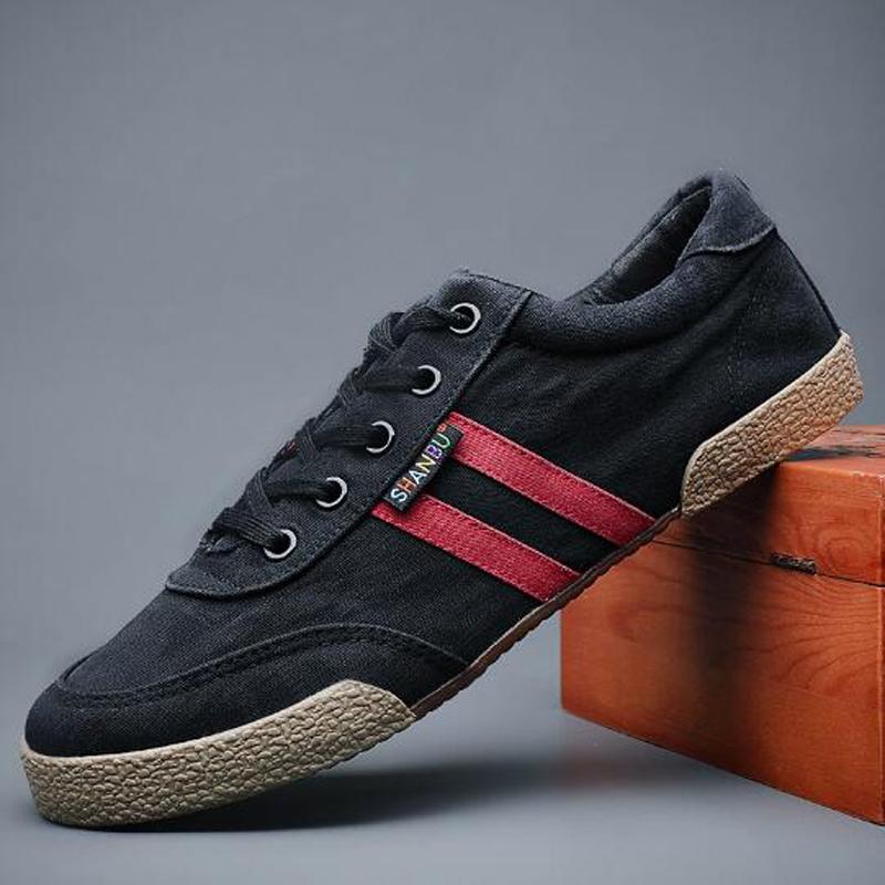 Fashion Spring summer autumn casual men's canvas shoes low-top lace-up men's cloth shoes trend men's sneakers flats skateboard H454