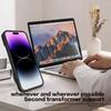 For iPhone 11 Pro Rotatable Kickstand Protective Cover PC+TPU Phone Case with Slide Camera Lid
