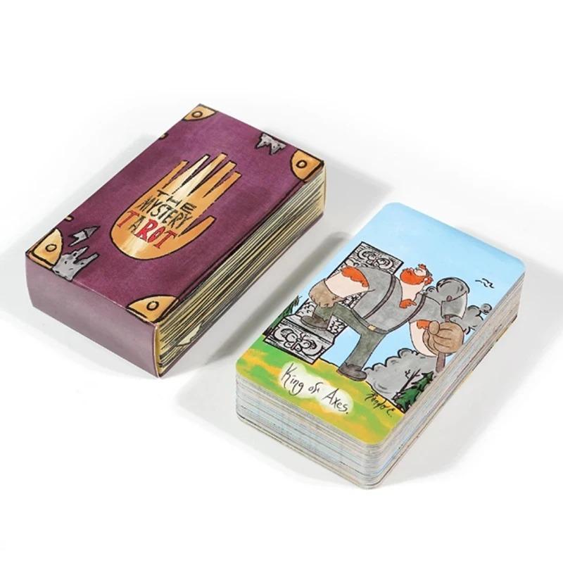 Mystery Tarot Cards 78PCS Cards Deck Gravity Falls Inspired English Version Witchy For Beginner, Classic Divination Tarot Cards