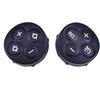 Steering Wheel Push Button Volume Cruise Control Switch Cover, Black, Compatible with BMW MINI Clubman Countryman Cooper S Roadster R55 R56 R57 R58