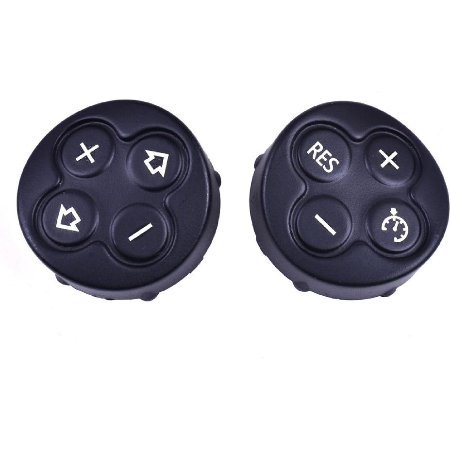 Steering Wheel Push Button Volume Cruise Control Switch Cover, Black, Compatible with BMW MINI Clubman Countryman Cooper S Roadster R55 R56 R57 R58