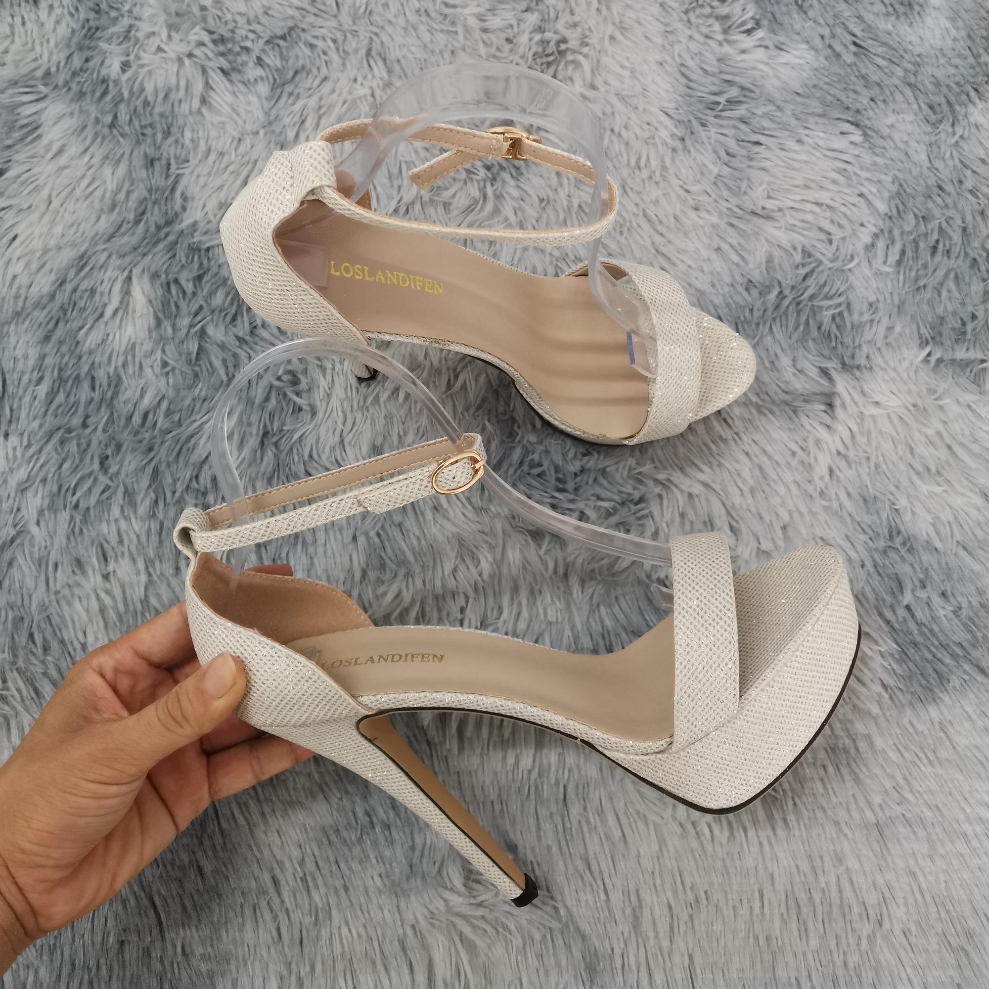 

Женские сандалии, пикантные красные свадебные туфли на платформе с открытым носком на высоком каблуке 14 см для ужина, лакированная кожа, вечерние красные туфли на платформе для ночного клуба 44 серебряный