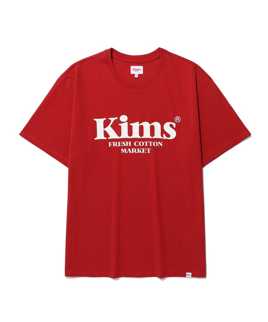 Kimseupeulesikoteunmakes (Unisex) Kims Bam Logo Tee Red