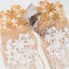 White Gold Color Shoulder Decoration Beaded Sequins Lace Handmade Shoulder Patches Tassel Chain Gold Embroidery Shoulder Strap