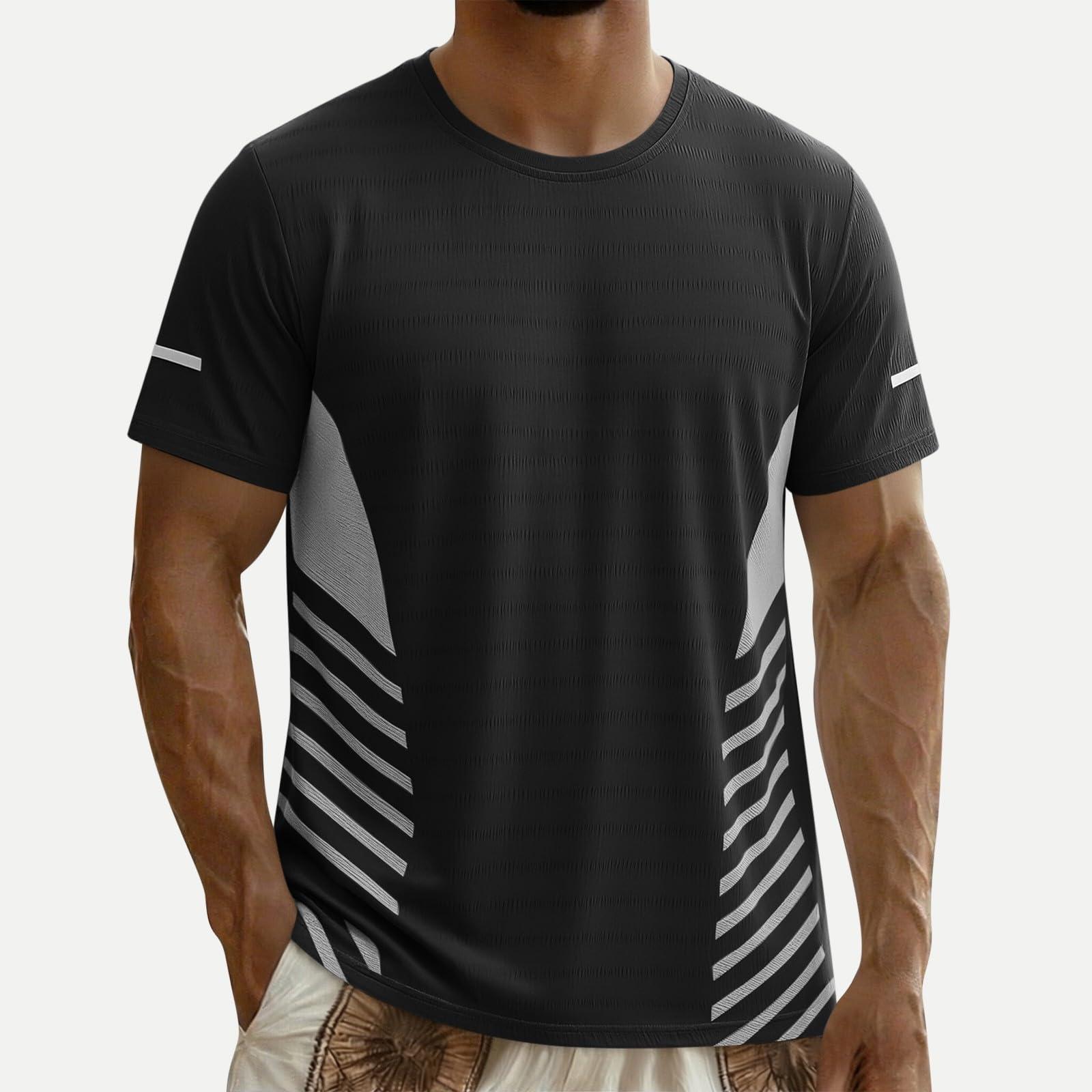 

Men s Silk Short-sleeved T-shirt For Summer, Lightweight, Quick-drying, Mesh Pattern, Suitable For Sports And Fitness Activities. XL чёрный