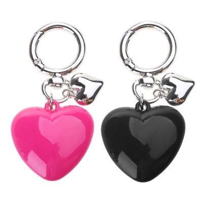 Porte-clés élégant avec grand pendentif cœur, porte-clés cœur délicat, porte-clés élégant, décoration délicate pour clé et sac