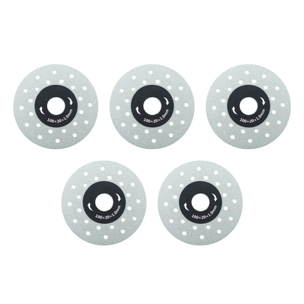 1-5Pcs 100mm Diamond Dry Cutting Blade Disc Porcelain Ceramic Tile Turbo Thin Stoneware Discs for Marble Machine Angle Grinder