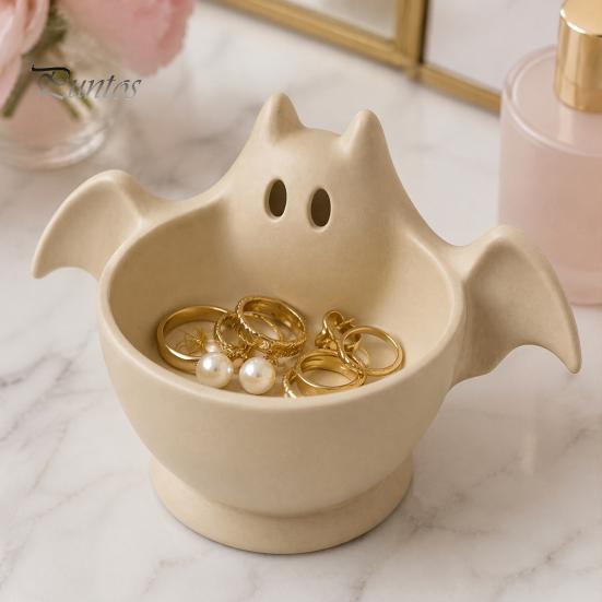 Versatile Storage Bowl 3D Printed Halloween Ghost Bowl, Trick or Treat Snack Candy Decor Serving Decorative Tray Dish, Party Supplies Tableware