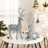 European Style Minimalist Christmas Bead Deer Ornament Simulation Resin Home Holiday Desktop Decoration Ornament