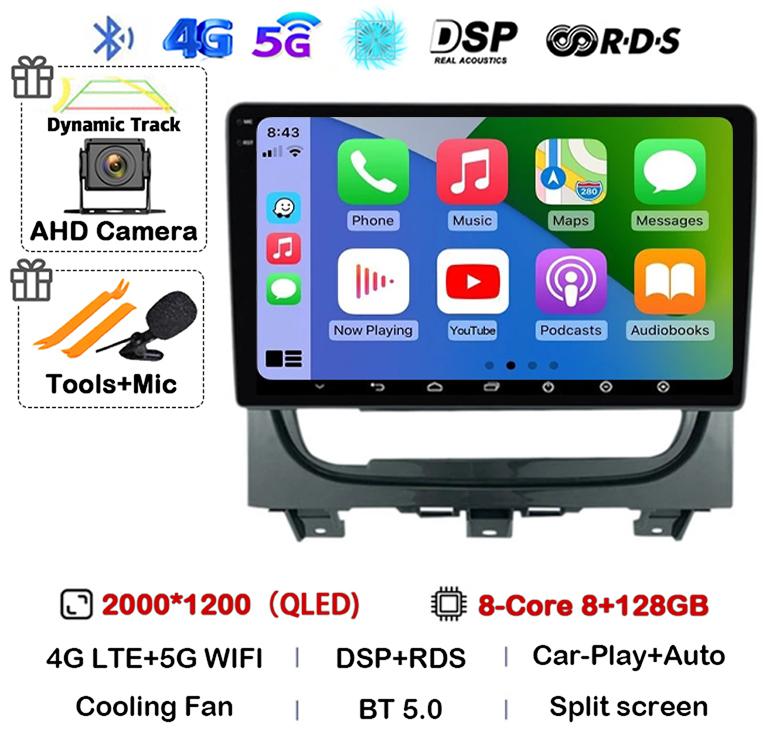 Android 14 Carplay Auto For Fiat Strada Idea 2012 2013 2014 2015 2016 Car Radio Multimedia Player Navigation GPS Stereo 2Din DVD