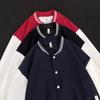Men's Velvet-Lined Casual Cardigan: Trendy Autumn Winter Jacket - Stylish American Baseball Style for Couples