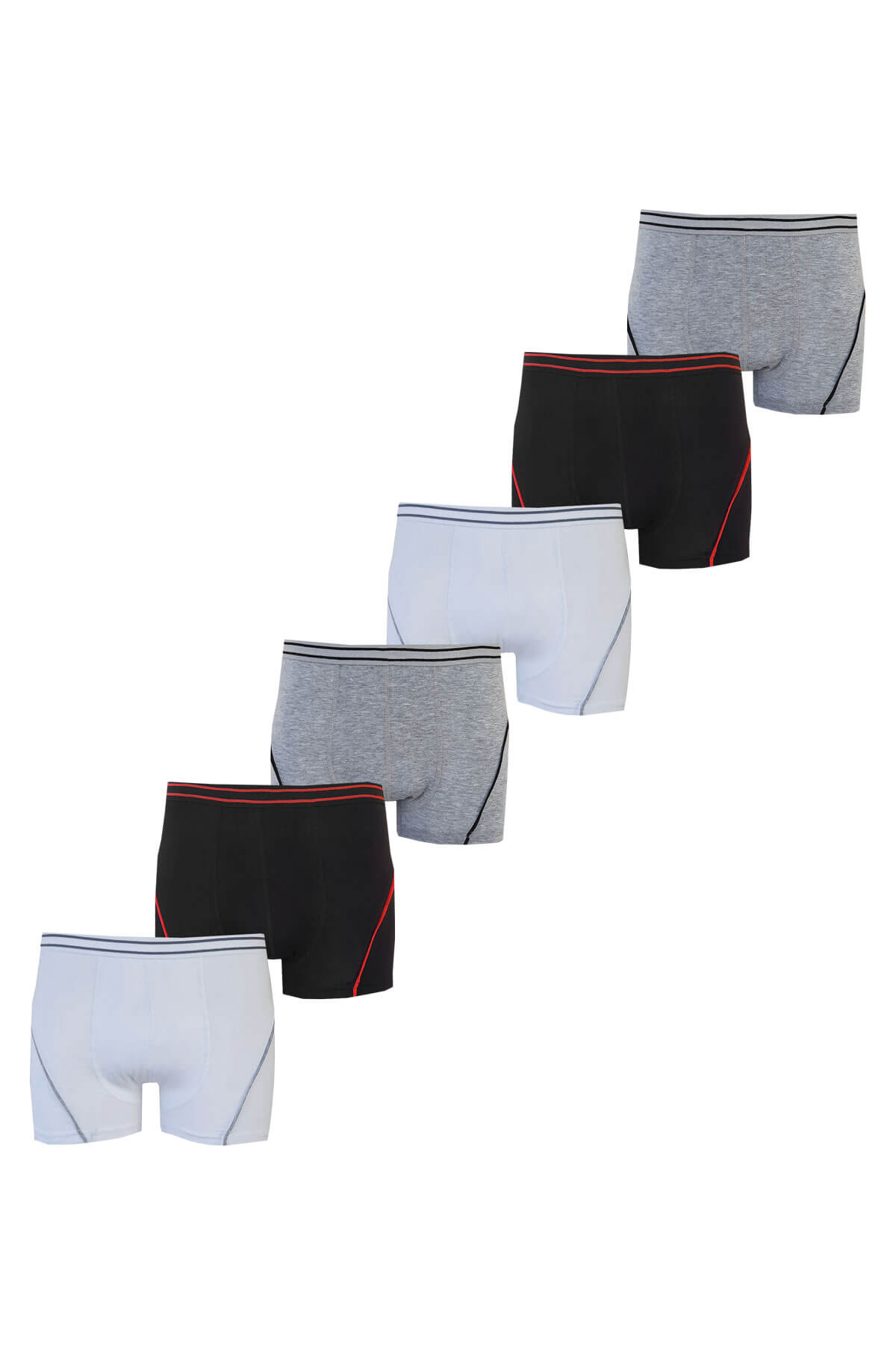 

Комплект из 6 качественных боксеров из лайкры и хлопка для мальчиков 3-4 yaş чёрный