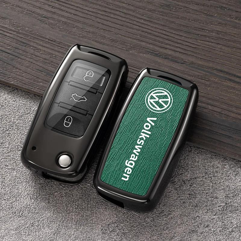 

VW GTI GOLF 2026 Hot For VW VOLKSWAGEN Car Key Case Cover for VW Volkswagen Polo Tiguan Passat B5 B6 B7 Golf 4 5 6 MK6 Jetta Bee
