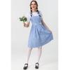 Of Wizard The Oz Dorothy Gale Blue Checkered Roleplay Dress Costumes Halloween