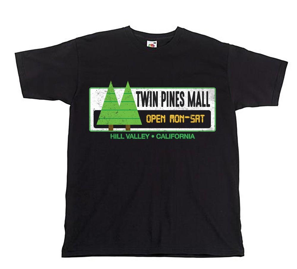 Kids Twin Pines Back to the Future Inspired T-shirt Retro 80s Film Movie Youth XXXL