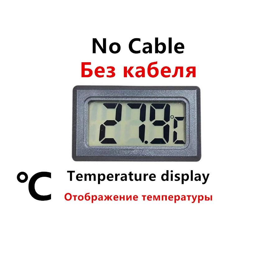 Mini LCD Digital Termometer Hygrometer Temperatur Inomhus Bekväm Temperatursensor Fuktighetsmätare Mätinstrument Kabel