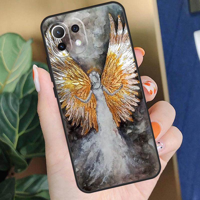 Fantasy Engel Meisje Vleugels Hoesje Voor Xiaomi 15 14 Ultra 13T 14T 15T Pro 17 Pro Max POCO X7 Pro X5 X6 F5 F6 F7 F8 Coque