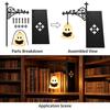 Halloween Retro Bookshelf Lighting Wall Mounted Reading Lamp Metal Gothic LED Night Light  for Studious Home Room Ornament LED