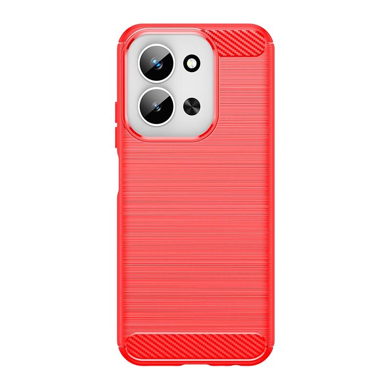 

For Cover Xiaomi Poco C85 Case Poco C85 Capas New Shockproof Armor Protective Phone Bumper TPU Soft Carbon Fibre Fundas Poco C85 173.16mmx81.07mm&Poco C85 красный