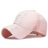 ZHENYUEQI Fashion Hand-Sprayed Letter Mesh Baseball Cap