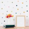 New Boho Five-pointed Star Wall Sticker Girls Bedroom Nursery Classroom Self-adhesive Wall Decorative Wall Sticker