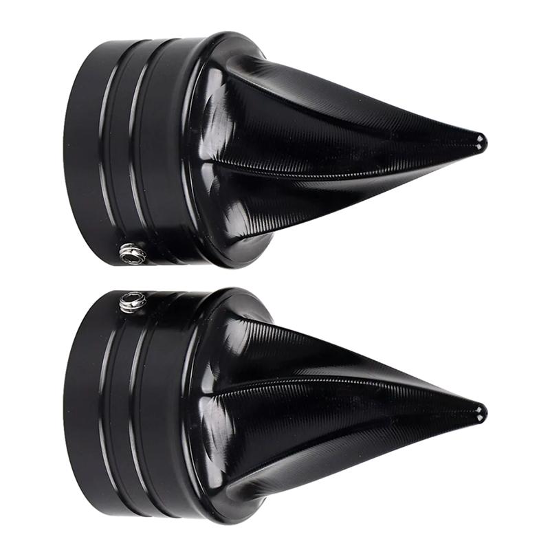 NEW-Black Front Axle Cap Nut Cover For Street Glide Road King Low Rider