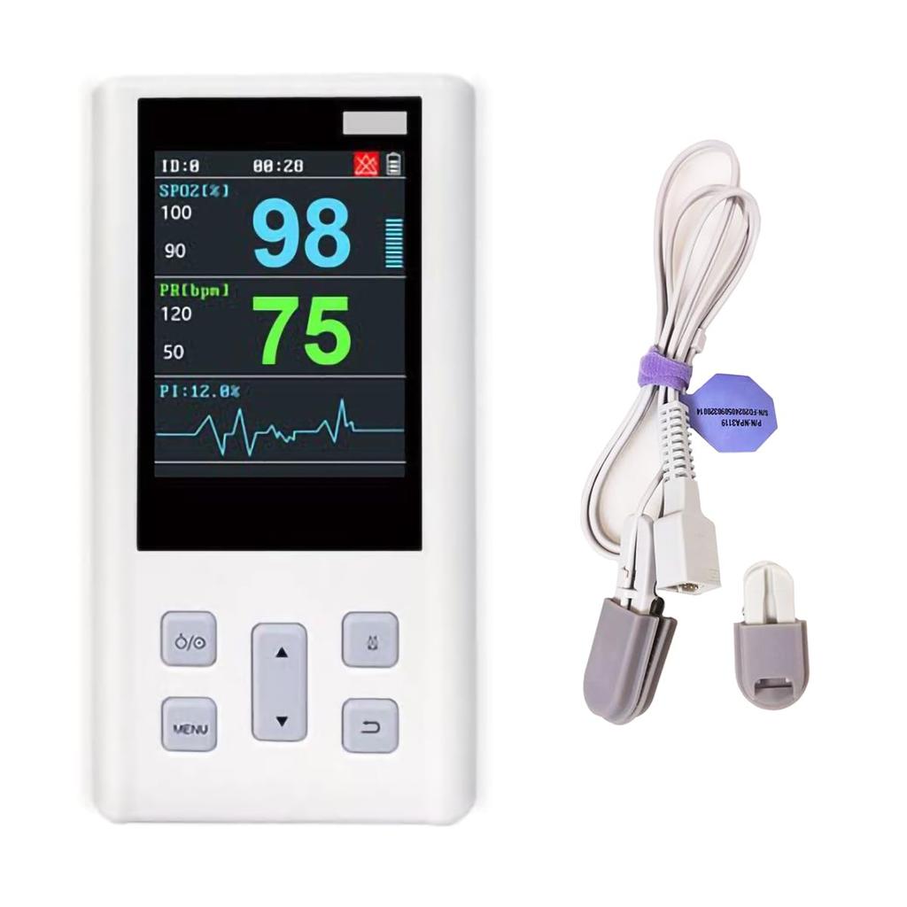 Veterinärmedizinischer Tierblutsauerstoffmonitor SPO2 Handheld-Pulsmesser mit kleiner Sonde für Haustiere